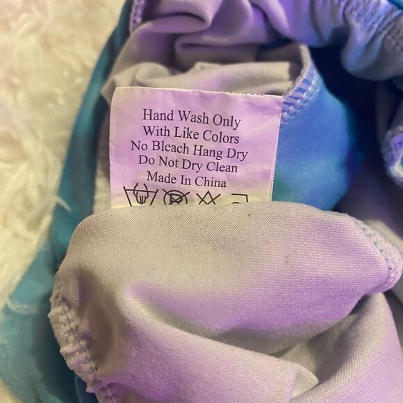 Bundle (3) Baby Girl Bummies; Leopard, Pink, Marble Turquoise with Black Fringe - Picture 7 of 13